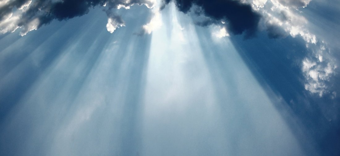 Photo of crepuscular rays by Peter Hostermann